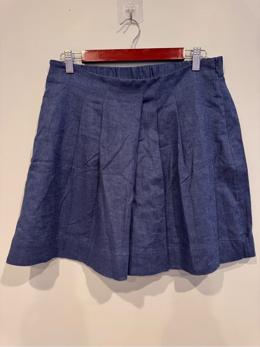 NWT Banana Republic Linen Blend Pleated Skort Size M